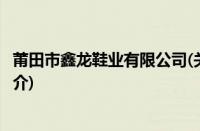 莆田市鑫龙鞋业有限公司(关于莆田市鑫龙鞋业有限公司的简介)