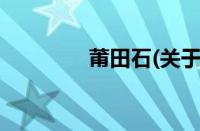 莆田石(关于莆田石的简介)