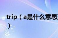 trip（a是什么意思汽车 tripa和tripb怎么用）