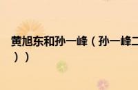 黄旭东和孙一峰（孙一峰二五仔是什么梗（二五仔是什么梗））