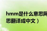 hmm是什么意思网络用语（hmm是什么意思翻译成中文）