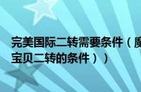 完美国际二转需要条件（魔力宝贝二转需要什么称号（魔力宝贝二转的条件））