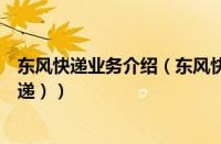 东风快递业务介绍（东风快递公司是干嘛的（什么是东风快递））