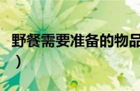 野餐需要准备的物品（野餐新手必备物品清单）