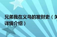 兄弟我在义乌的发财史（关于兄弟我在义乌的发财史的基本详情介绍）