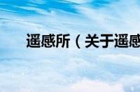 遥感所（关于遥感所的基本详情介绍）