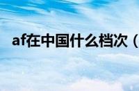 af在中国什么档次（af是什么档次的牌子）