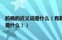 的确的近义词是什么（有趣近义词是什么词语（有趣近义词是什么））