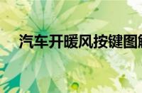 汽车开暖风按键图解（汽车暖风怎么开）
