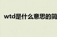 wtd是什么意思的简写（wt表示什么意思）