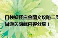 口袋妖怪白金图文攻略二周目（《口袋妖怪火红叶绿》二周目通关隐藏内容分享）