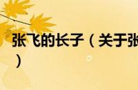 张飞的长子（关于张飞的长子的基本详情介绍）