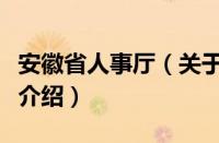 安徽省人事厅（关于安徽省人事厅的基本详情介绍）
