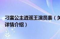 刁蛮公主逍遥王演员表（关于刁蛮公主逍遥王演员表的基本详情介绍）