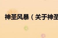 神圣风暴（关于神圣风暴的基本详情介绍）