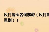 反打镜头名词解释（反打镜头是什么意思（反打镜头是什么景别））