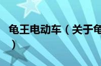 龟王电动车（关于龟王电动车的基本详情介绍）