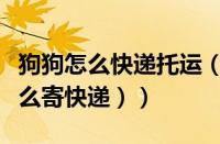 狗狗怎么快递托运（狗狗怎么寄快递（活狗怎么寄快递））