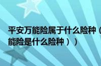 平安万能险属于什么险种（平安保险的万能险（平安保险万能险是什么险种））