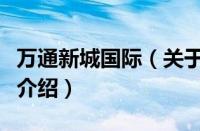 万通新城国际（关于万通新城国际的基本详情介绍）
