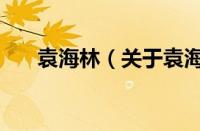 袁海林（关于袁海林的基本详情介绍）