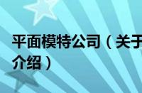 平面模特公司（关于平面模特公司的基本详情介绍）