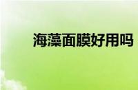 海藻面膜好用吗（海藻面膜好不好）