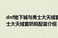 dnf地下城与勇士大天域套奶妈怎么配装（dnf地下城与勇士大天域套奶妈配装介绍）
