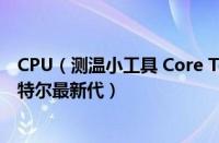 CPU（测温小工具 Core Temp 发布 1.17 版本更新 支持英特尔最新代）