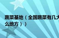 蔬菜基地（全国蔬菜有几大基地（全国最大的蔬菜基地在什么地方））