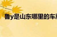 鲁y是山东哪里的车牌号（鲁y古城是哪里）