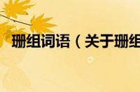珊组词语（关于珊组词语的基本详情介绍）