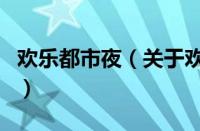 欢乐都市夜（关于欢乐都市夜的基本详情介绍）