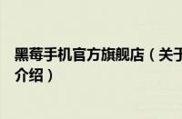 黑莓手机官方旗舰店（关于黑莓手机官方旗舰店的基本详情介绍）