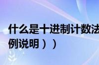 什么是十进制计数法（什么是十进制数法（举例说明））