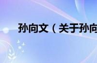 孙向文（关于孙向文的基本详情介绍）