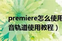 premiere怎么使用录音轨道（premiere录音轨道使用教程）