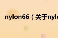nylon66（关于nylon66的基本详情介绍）