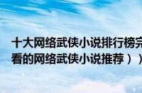 十大网络武侠小说排行榜完本（最好看的网络武侠小说（好看的网络武侠小说推荐））