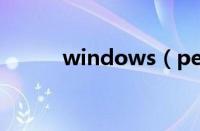 windows（pe u盘版制作教程）