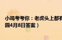 小鸡考考你：老虎头上都有一个“王”字吗（支付宝蚂蚁庄园4月8日答案）