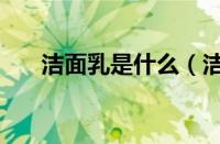 洁面乳是什么（洁面乳怎么用才正确）