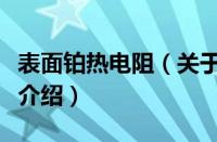 表面铂热电阻（关于表面铂热电阻的基本详情介绍）