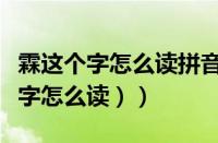 霖这个字怎么读拼音（霖字怎么读音（这个霖字怎么读））