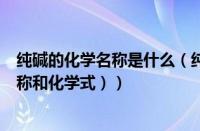 纯碱的化学名称是什么（纯碱的化学式是什么（纯碱化学名称和化学式））
