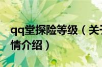 qq堂探险等级（关于qq堂探险等级的基本详情介绍）