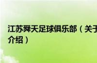 江苏舜天足球俱乐部（关于江苏舜天足球俱乐部的基本详情介绍）