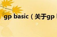 gp basic（关于gp basic的基本详情介绍）