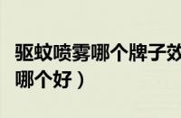 驱蚊喷雾哪个牌子效果好（防蚊虫叮咬的喷雾哪个好）