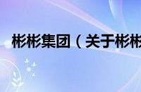 彬彬集团（关于彬彬集团的基本详情介绍）